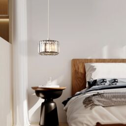 Harper Living Easy Fit Pendant Shade, Matt Black Ceiling Light Shade, Diameter 23cm - thumbnail 6