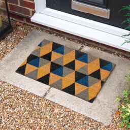 Nicola Spring Coir Door Mat - 60 x 40cm - Geometric - Size: 40 cm x 60 cm - thumbnail 5