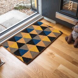 Nicola Spring Coir Door Mat - 60 x 40cm - Geometric - Size: 40 cm x 60 cm - thumbnail 4