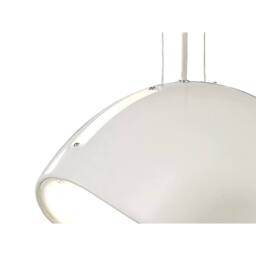 Netlighting Pasion Oval Pendant 3 Light E27 Gloss WhitePolished Chrome in White - thumbnail 5