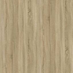 Berkfield Home Coffee Table Sonoma Oak 80x45x45 cm Engineered Wood & Iron in Brown - Size: 80 x 45 x 45 cm - thumbnail 7