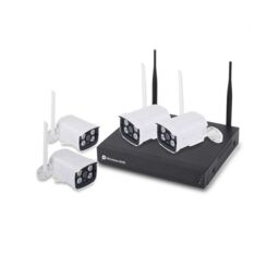 ENER-J WiFi NVR kit (8ch wireless NVR+4pc wireless camera) 2.0MP-1080P, With ENERJSMART App, UK Plug with CE in White - thumbnail 1