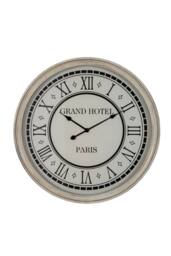 KDMD Hotel Paris Large Grey Glass Front Wall Mantel Clock