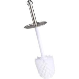 KORVIXA Bathroom Toilet Brush Holder Freestanding in Silver - thumbnail 5