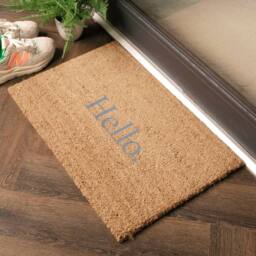 Artsy Mats Grey Modern Hello Dot Doormat - Size: 40 cm x 60 cm - thumbnail 3