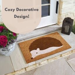 Marco Paul Brown Coir Hedgehog Nonslip Doormat 75x45cm - Size: 45 cm x 75 cm - thumbnail 7