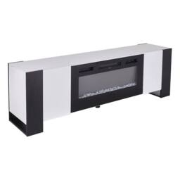 "FLAVORA 36"" Electric Fireplace with TV Stand Unit Cabinet in White" - thumbnail 6