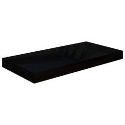 Berkfield Home Durable Floating Wall Shelves 2 pcs High Gloss Black 50x23x3.8 cm MDF - thumbnail 4