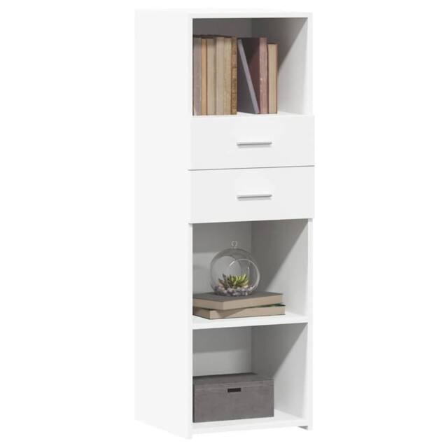Berkfield Home Highboard White 40x42.5x124 cm Engineered Wood - image 1