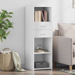 Berkfield Home Highboard White 40x42.5x124 cm Engineered Wood - thumbnail 2