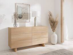 Vente-unique 6-Drawer Chest Of Drawers - MDF - Natural - LUDIMA in Light Oak - thumbnail 3