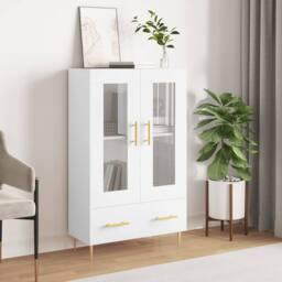 Berkfield Home Highboard White 69.5x31x115 cm Engineered Wood - thumbnail 2