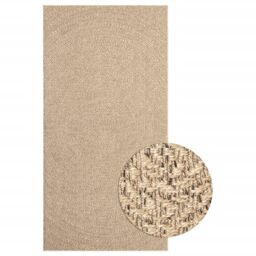 Berkfield Home Rug 80x150 cm Jute Look Indoor & Outdoor in Brown - Size: 100 cm diameter - thumbnail 2