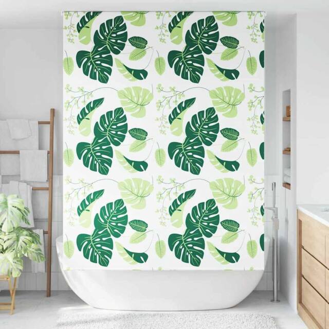 Berkfield Home Shower Roller Blind 160x240 cm Fabric Width 156 cm in Green - image 1