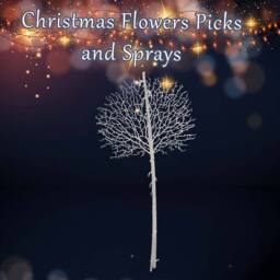VFM e-Store Christmas Glitter Stem Decoration 88cm x 41cm White X 1 - Size: 88 cm x 41 cm - thumbnail 3