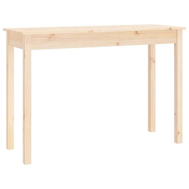 Berkfield Home Console Table 110x40x75 cm Solid Wood Pine in Light Tan - Size: 110 x 40 x 75 cm - image 1