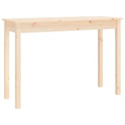 Berkfield Home Console Table 110x40x75 cm Solid Wood Pine in Light Tan - Size: 110 x 40 x 75 cm