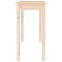 Berkfield Home Console Table 110x40x75 cm Solid Wood Pine in Light Tan - Size: 110 x 40 x 75 cm - thumbnail 6