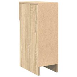 Berkfield Home Bedside Cabinet with Drawer Sonoma Oak 20x36x60 cm in Light Oak - Size: 20 x 36 x 60 cm - thumbnail 7