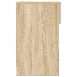 Berkfield Home Bedside Cabinet with Drawer Sonoma Oak 20x36x60 cm in Light Oak - Size: 20 x 36 x 60 cm - thumbnail 6