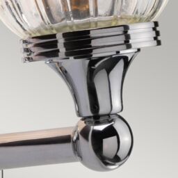 Netlighting Austen 1 Light Bathroom Wall Light Polished Chrome IP44 G9 in Grey - thumbnail 5