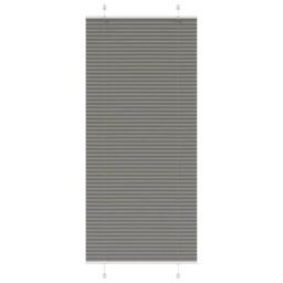 Berkfield Home Pleated Blind Anthracite 100x200 cm Fabric Width 99.4 cm Polyester in Black