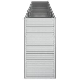Berkfield Home Garden Raised Bed 240x40x77 cm Galvanized Steel Silver - Size: 240 x 40 x 77 cm - thumbnail 5