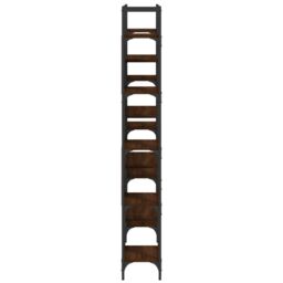 Berkfield Home Bookshelf Brown Oak 155.5x24x166.5 cm Engineered Wood - thumbnail 6