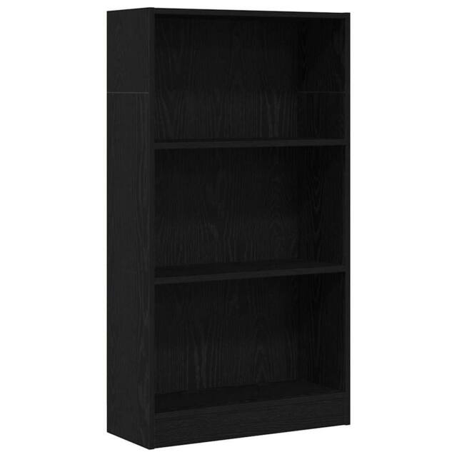 Berkfield Home Bookcase Black Oak 60x24x109 cm Engineered Wood - Size: 60 x 24 x 109 cm - image 1