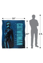 Batman The (2022) Blanket, Catwoman Silky Touch Super Soft Throw Blanket 152x127 cm in White - thumbnail 5