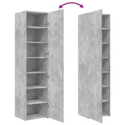 Berkfield Home Highboard Concrete Grey 45x42.5x185 cm Engineered Wood - thumbnail 7