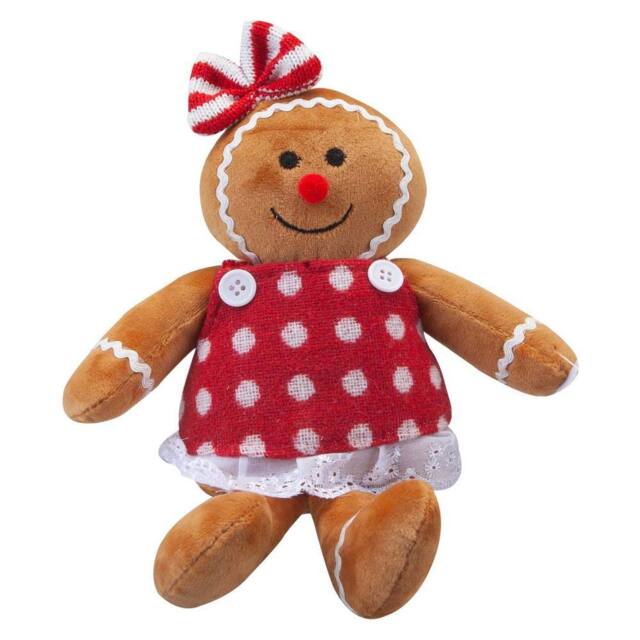VFM e-Store Christmas Gingerbread Woman Decoration 18cm x 19cm Red X 1 - Size: 18 cm x 19 cm - image 1