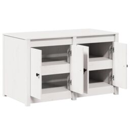 Berkfield Home Outdoor Kitchen Cabinet White 106x55x64 cm Solid Wood Pine - Size: 106 x 55 x 64 cm - thumbnail 5