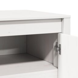 Berkfield Home Outdoor Kitchen Cabinet White 106x55x64 cm Solid Wood Pine - Size: 106 x 55 x 64 cm - thumbnail 9