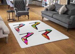 Benjamin Tate Design Geometric High Heels Rug in Natural - Size: Large - thumbnail 2