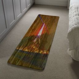 Benjamin Tate Design Tower Lights Runner Rug in Natural - Size: 67 cm x 230 cm - thumbnail 4
