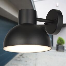 First Choice Lighting Set of 2 Arkle - Black IP44 Outdoor Wall Lights - thumbnail 3