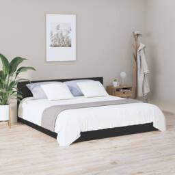Berkfield Home Stylish Bed Headboard Black 200x1.5x80 cm Engineered Wood - thumbnail 1