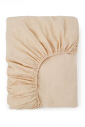 Martex Touch of Linen Fitted Sheet in Cream - Size: Super King Fitted - thumbnail 3