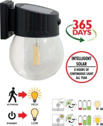 Luxform Nice Intelligent Solar LED Standby &PIR in Black - thumbnail 4