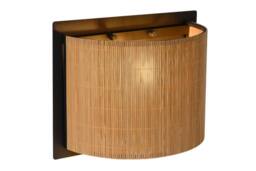 Lucide 'MAGIUS' Dimmable Indoor Scandinavian Style Decor Wall Lamp 1xE27 in Brown - thumbnail 1
