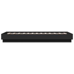 Berkfield Home Bed Frame without Mattress Black 75x190 cm Small Single Engineered Wood - thumbnail 5