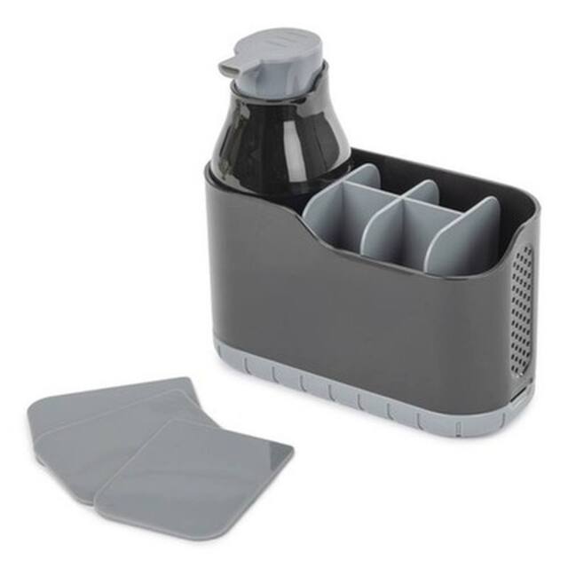 NESTLUNE Black Sink Caddy with Foam Soap Dispenser Kitchen - image 1