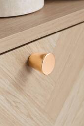 Birlea Herringford Console Table Hall Table Dressing Table Oak Parquet Design in Brown - thumbnail 3