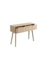Birlea Herringford Console Table Hall Table Dressing Table Oak Parquet Design in Brown - thumbnail 5