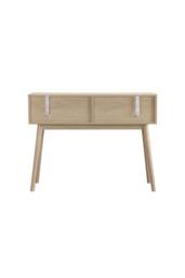Birlea Herringford Console Table Hall Table Dressing Table Oak Parquet Design in Brown - thumbnail 7