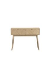 Birlea Herringford Console Table Hall Table Dressing Table Oak Parquet Design in Brown - thumbnail 6