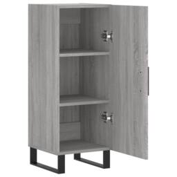 Berkfield Home Sideboard Grey Sonoma 34.5x34x90 cm Engineered Wood - thumbnail 5