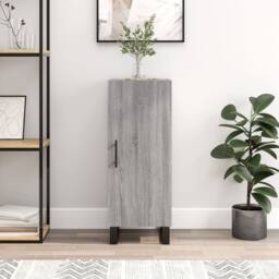Berkfield Home Sideboard Grey Sonoma 34.5x34x90 cm Engineered Wood - thumbnail 2