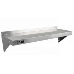 Monstershop 2 x KuKoo Stainless Steel Shelves 1250mm x 300mm in Silver - thumbnail 2